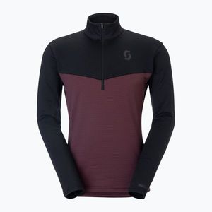 Férfi polár pulóver SCOTT Defined Light cocoa red/black (Defined Light 291813) kép